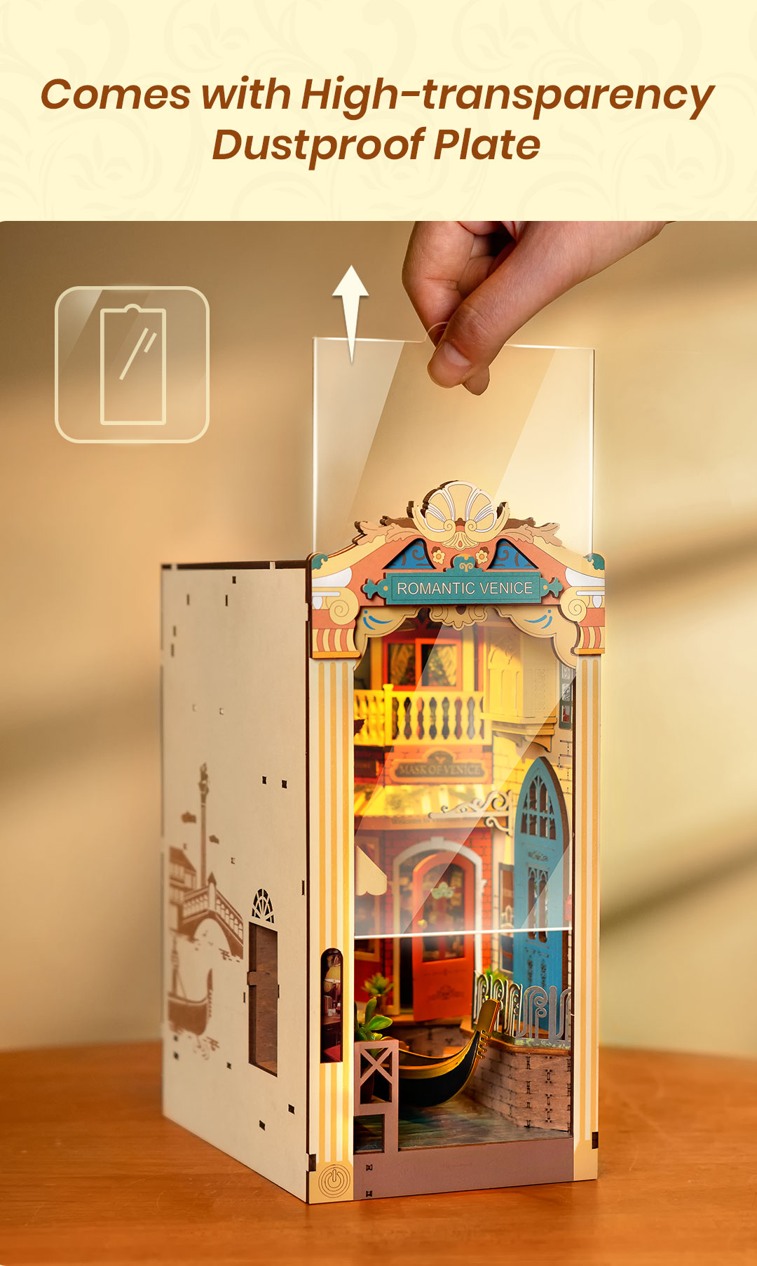 Rolife Book Nook Shelf Insert - Romantic Venice TGB08