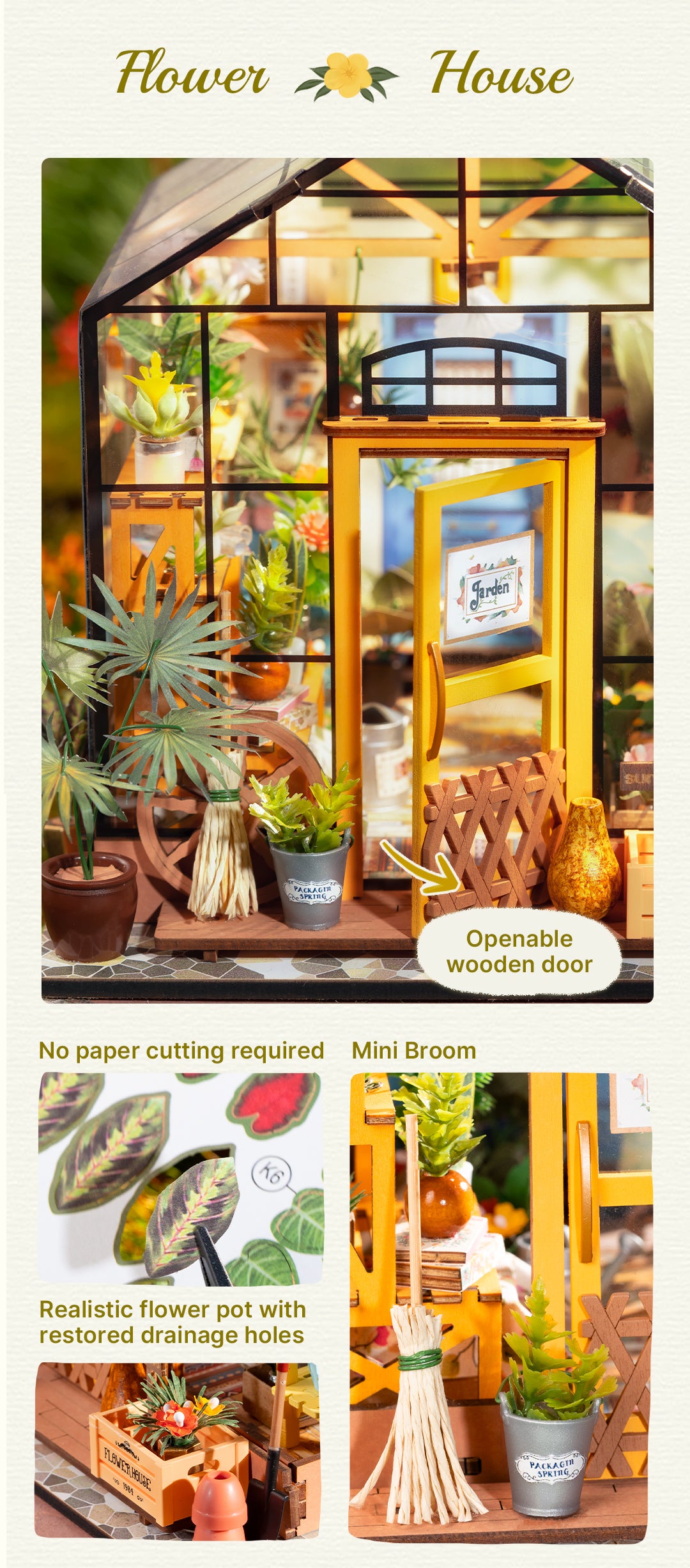 Rolife Cathy's Flower House DIY Miniature House
