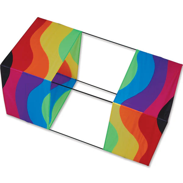 40 in. Box Kite - Wavy Rainbow 11121