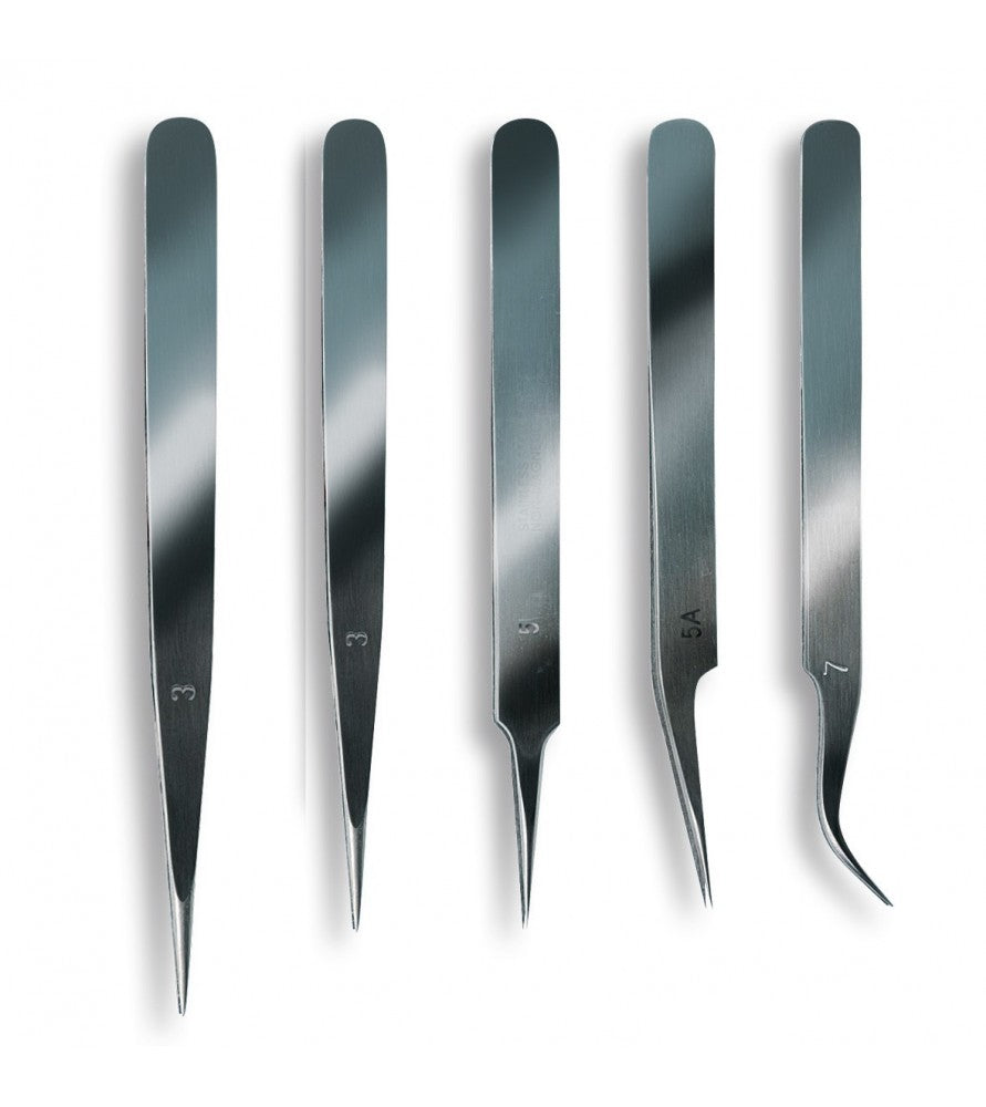 Artesania Tweezer Set Fine Stainless (5) Modelling Tool 27068