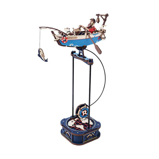ROKR DIY Ocean Fisher Pendulum Toy 3D Wooden Puzzle MCD02