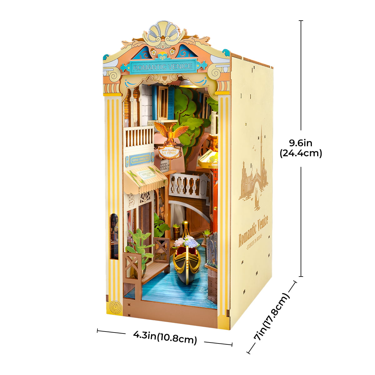 Rolife Book Nook Shelf Insert - Romantic Venice TGB08