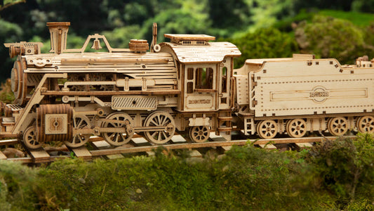 ROKR Prime Steam Express Train 3D Wooden Puzzle MC501