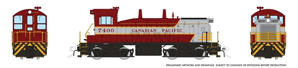 Rapido 27576 HO EMD SW9 - DCC & Sound - Canadian Pacific (CP Block Scheme) RD #7403