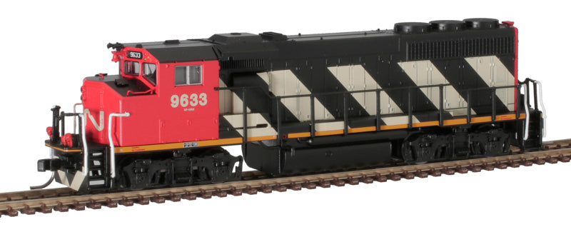 Atlas N Scale Diesel GP40-2(W) #9633 Canadian National "Zebra Stripes" (DC)