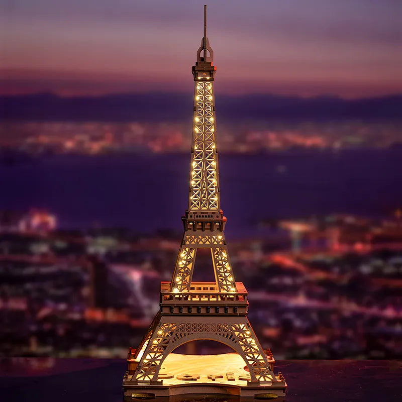 Rolife Night of the Eiffel Tower 3D Wooden Puzzle TGL01