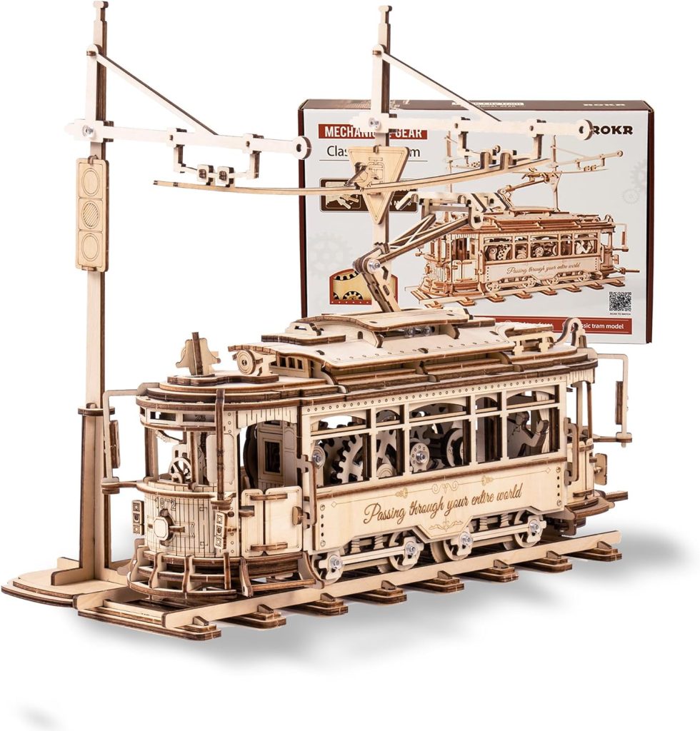 ROKR Classic City Tram 3D Wooden Puzzle ROELK801