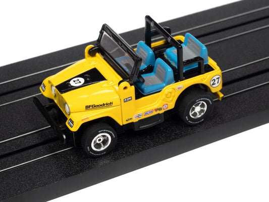 Auto World Xtraction Rally 1979 Jeep CJ-7 Yellow HO Scale Slot Car