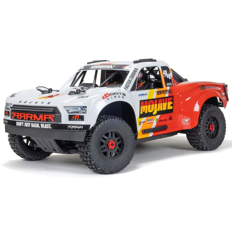 MOJAVE 4X4 4S BLX 1/8th Scale Desert Trk White/Red ARA4404T1