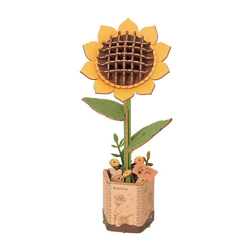 Rowood DIY Sunflower 3D Wooden Puzzle ROETW011