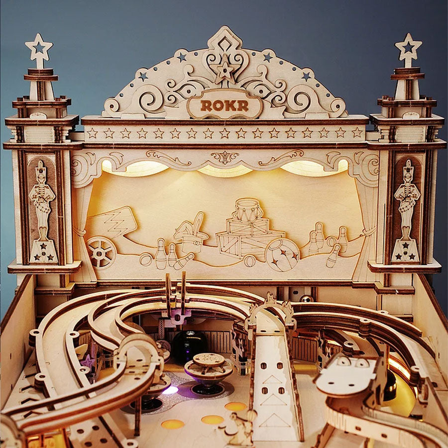ROKR 3D Pinball Machine 3D Wooden Puzzle ROEEG01