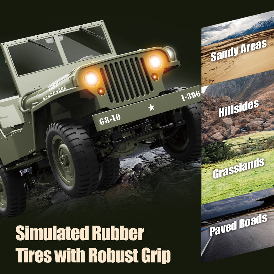 RCPRO Willys RC Jeep 1:10 Scale G2068