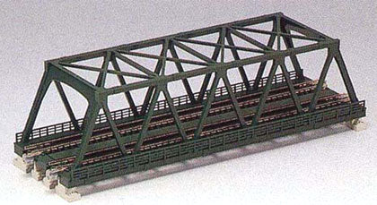 Kato N Scale Double Track Truss Bridge 248mm (9 3/4") Green 20-435