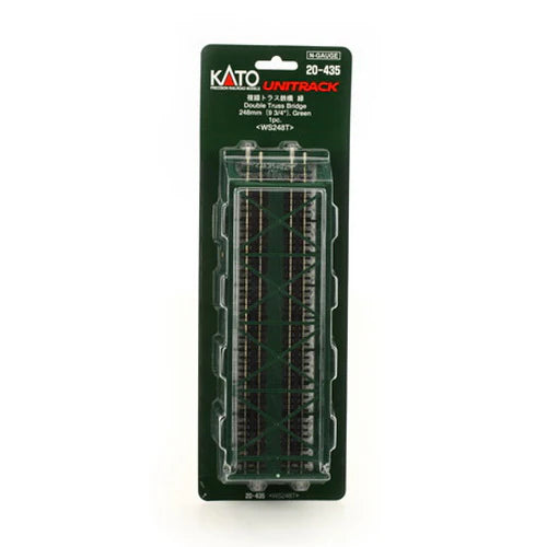 Kato N Scale Double Track Truss Bridge 248mm (9 3/4") Green 20-435
