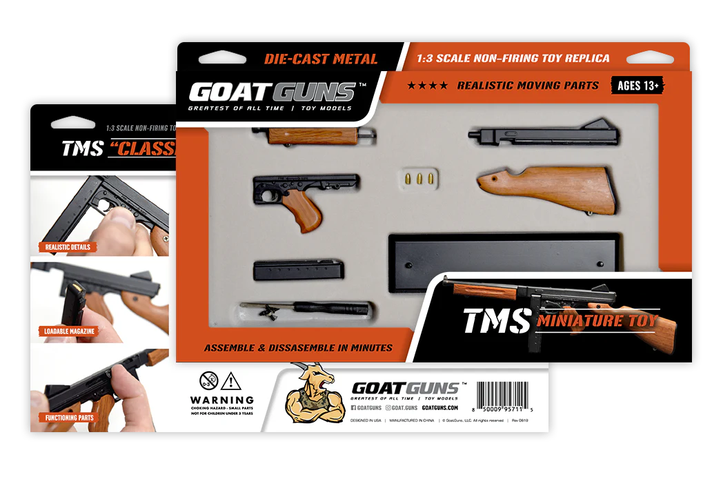 GoatGuns WW2 TMS Replica Metal Diecast Assembly Kits - Black