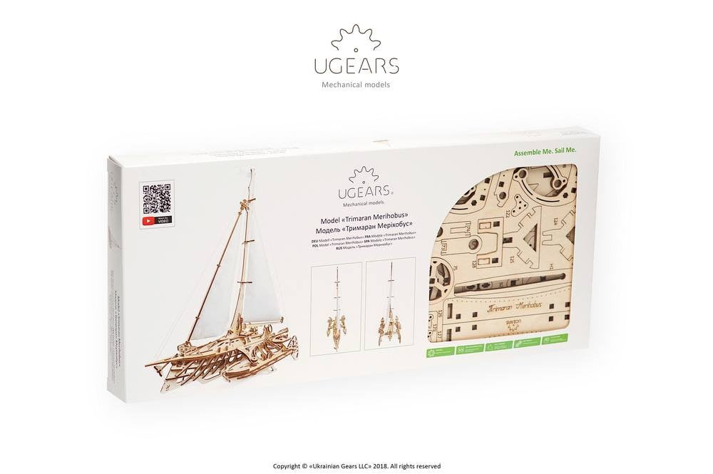 UGears Trimaran Merihobus Boat - 237 Pieces (Advanced) 70059