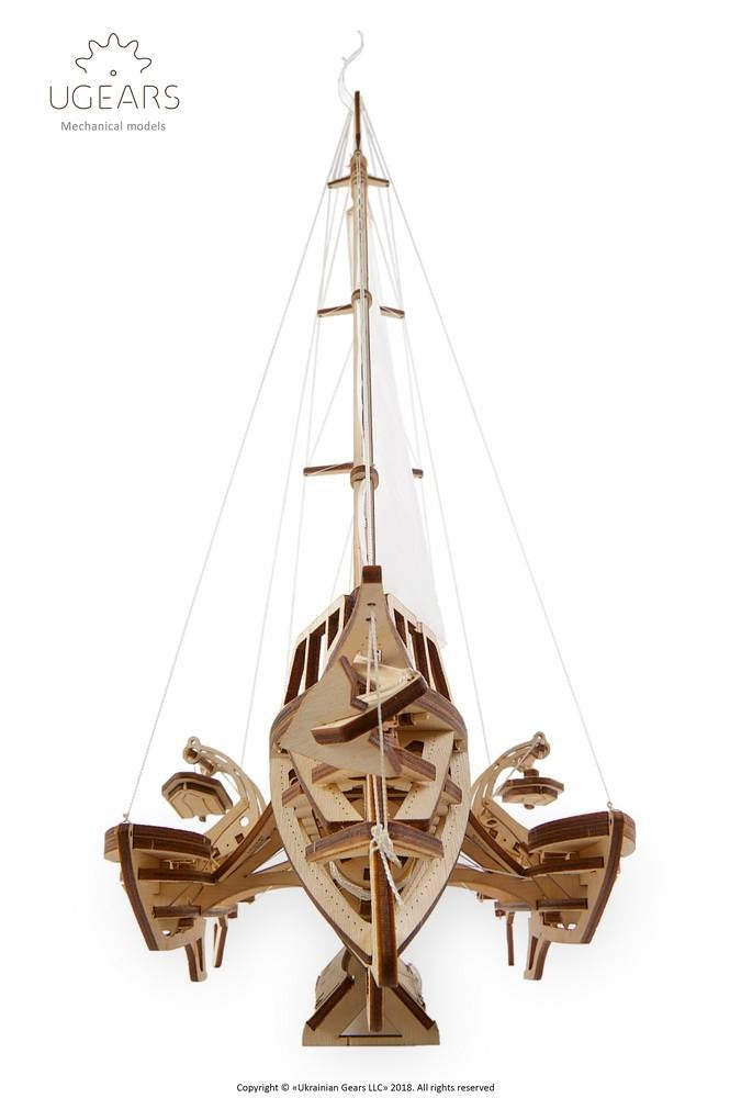UGears Trimaran Merihobus Boat - 237 Pieces (Advanced) 70059