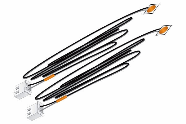 ORANGE STICK-ON LED LIGHTS WOO5736