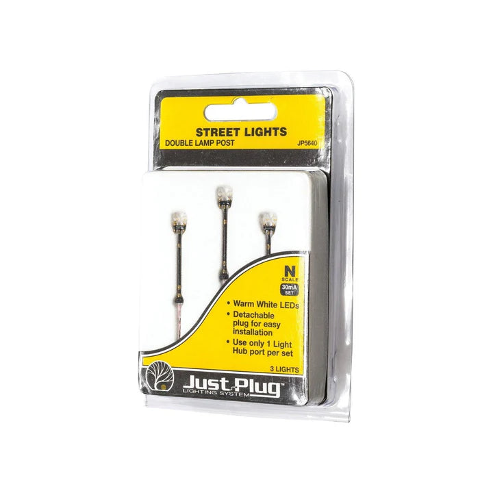 DOUBLE LAMP POST STREET MOUNT LIGHTS (3/PKG) (N) WOO5640