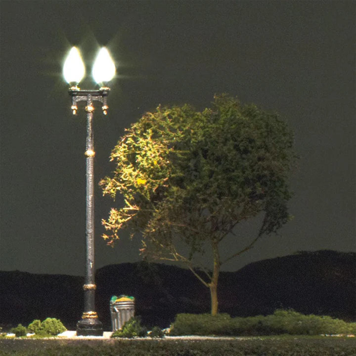 DOUBLE LAMP POST STREET MOUNT LIGHTS (3/PKG) (N) WOO5640