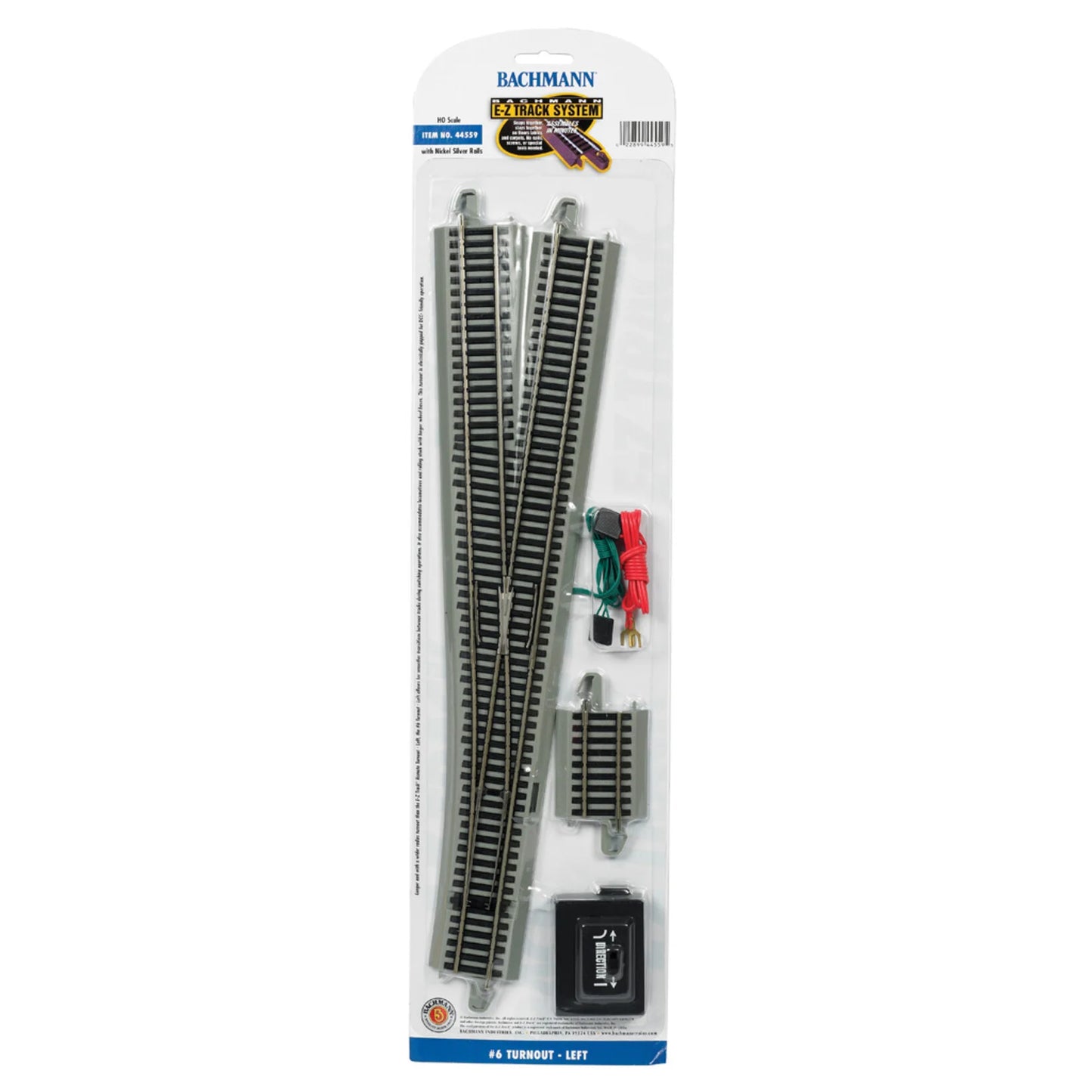 #6 Turnout - Left (HO Scale Track Nickel Silver)