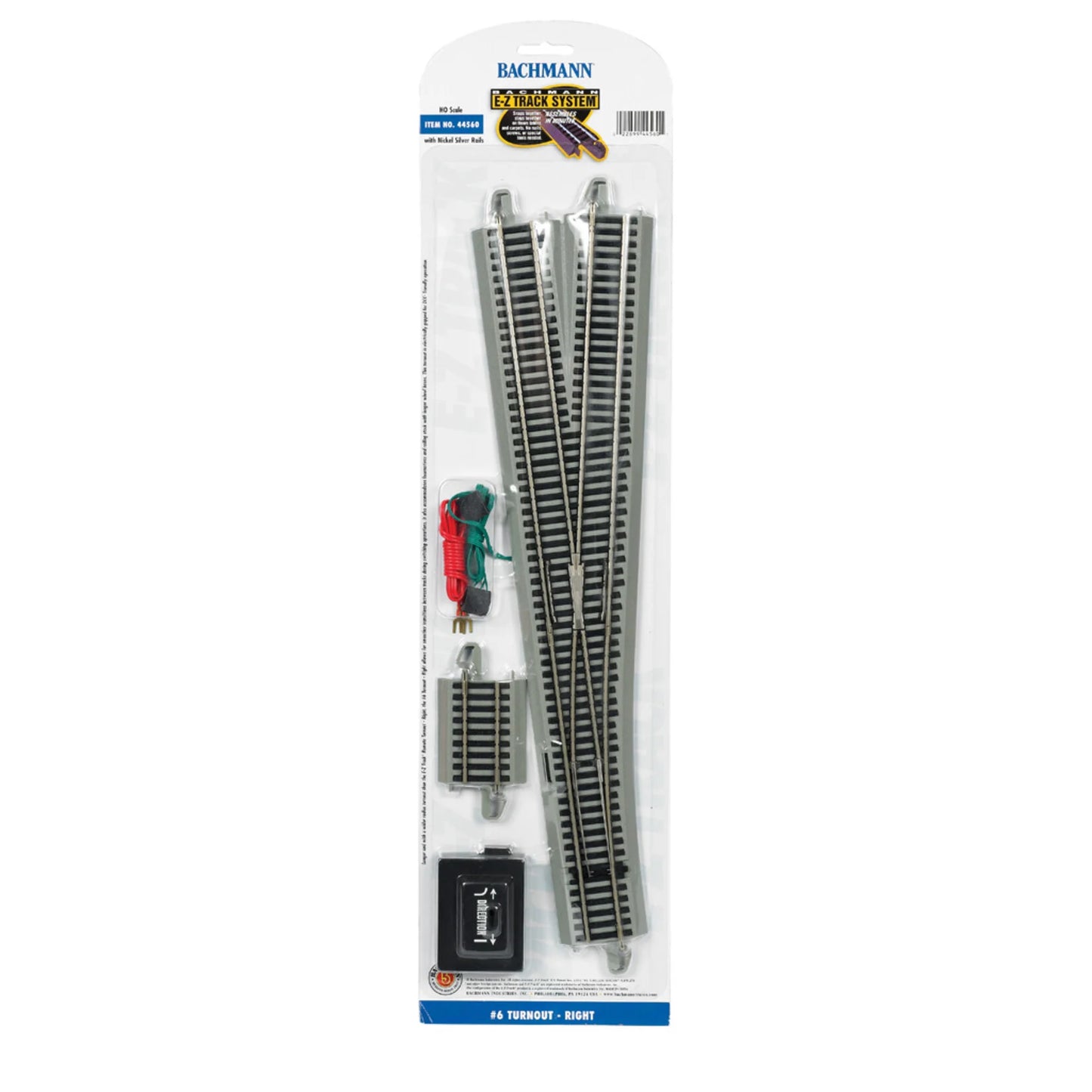 #6 Turnout - Right (HO Scale Track Nickel Silver)