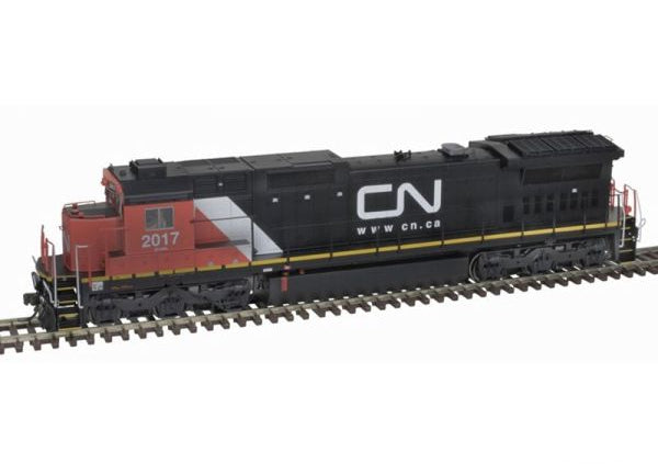 (DCC & Sound) Atlas HO Scale Diesel DASH 8-40C GOLD CANADIAN NATIONAL RD #2017