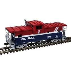HO Rolling HO MASTER EXTENDED VISION CABOOSE BC RAIL #1875