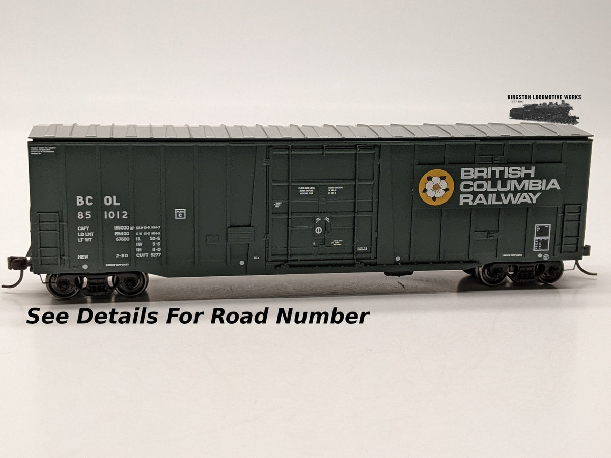 HO 52ft NSC 5277 Plug Door Box Car - British Columbia Railway / BC