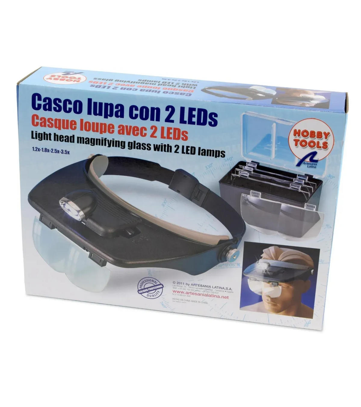 Magnifying Glass with LED Lights x2 Headset