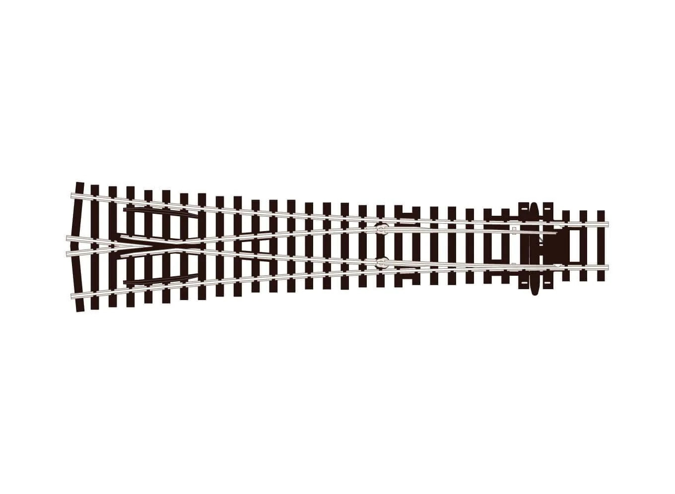 PECO CODE 100 Y Turnout, Large Radius HO SCALE TRACK SL-98