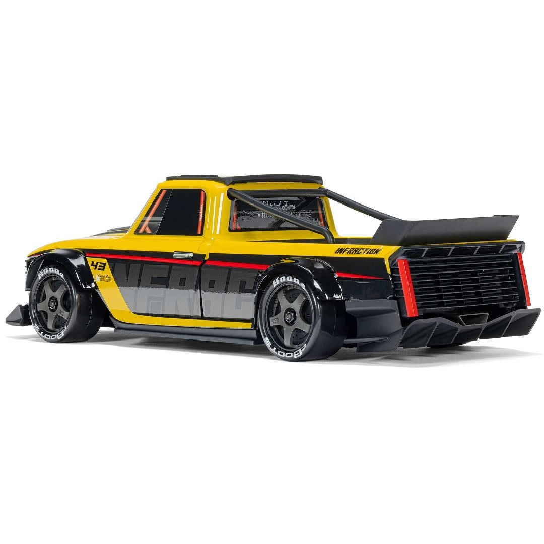 Arrma 1/12 INFRACTION GROM 3S 4X4 Brushless RTR - Yellow/Black