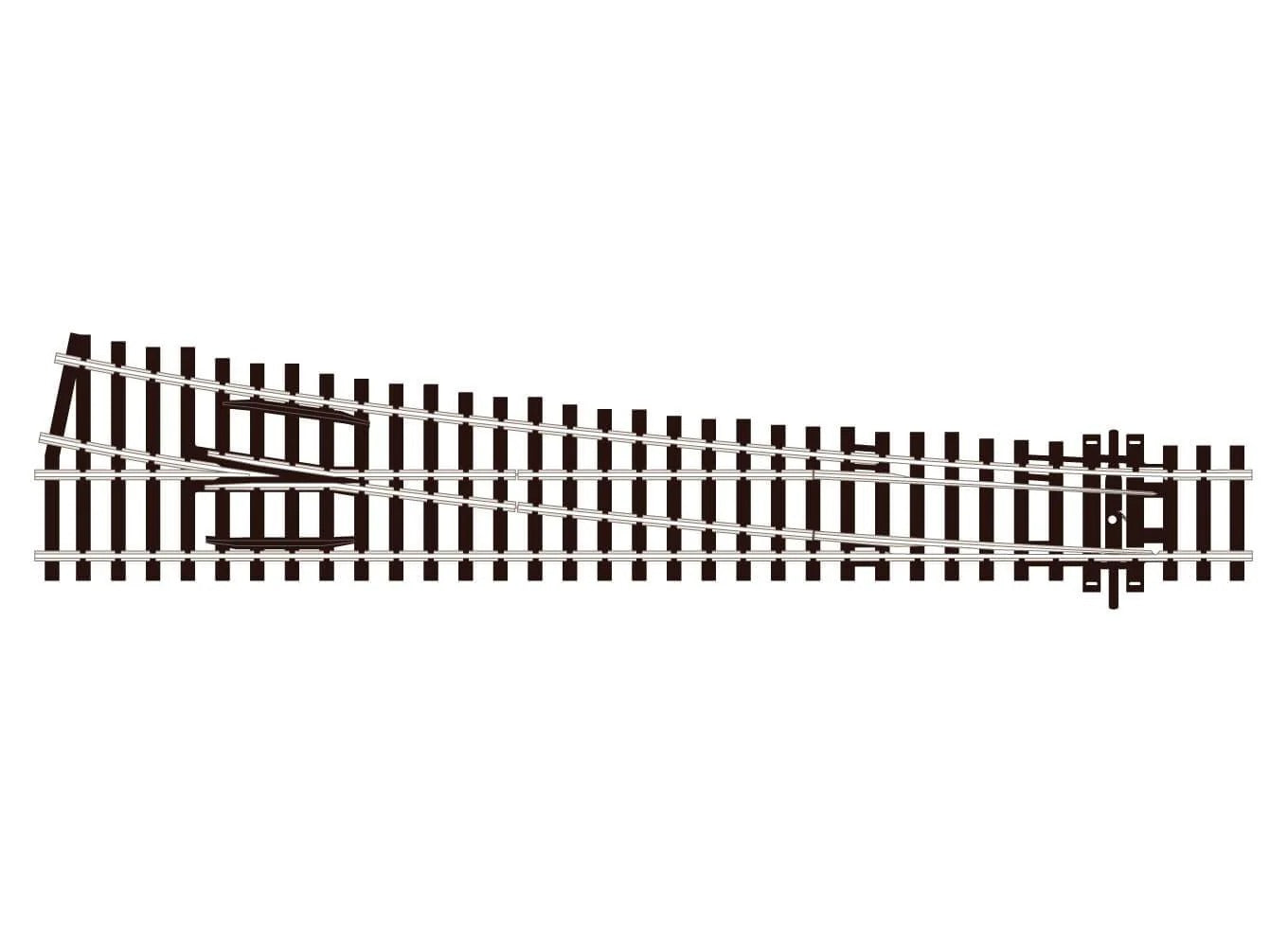 PECO CODE 100 Turnout, Large Radius, Right Hand HO SCALE TRACK SL-88