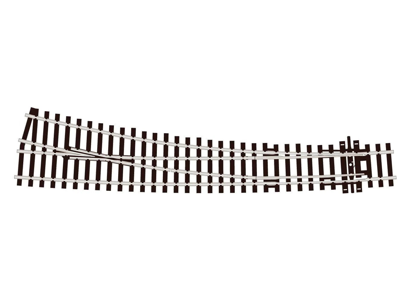 PECO CODE 100 Curved Turnout, Large Radius, Right Hand HO SCALE TRACK SL-E86