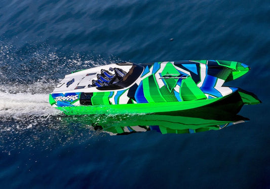 Traxxas DCB M41 Widebody 40" Catamaran High Performance Race Boat Green TRA57046-4GREENR