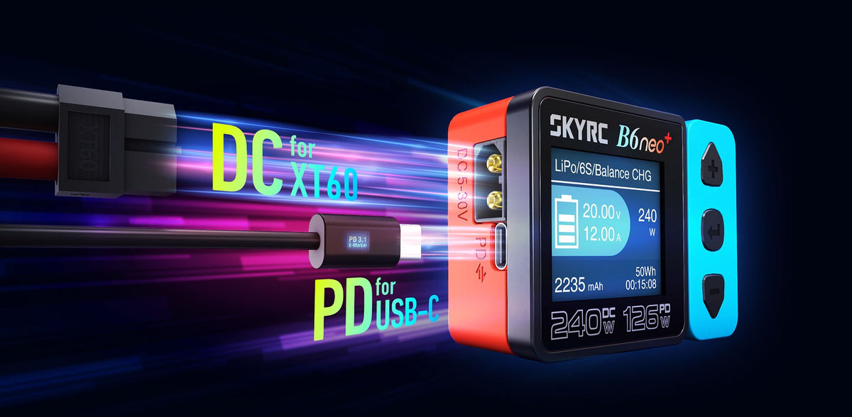SkyRC B6neo 2 Smart Charger - Crimson Sky