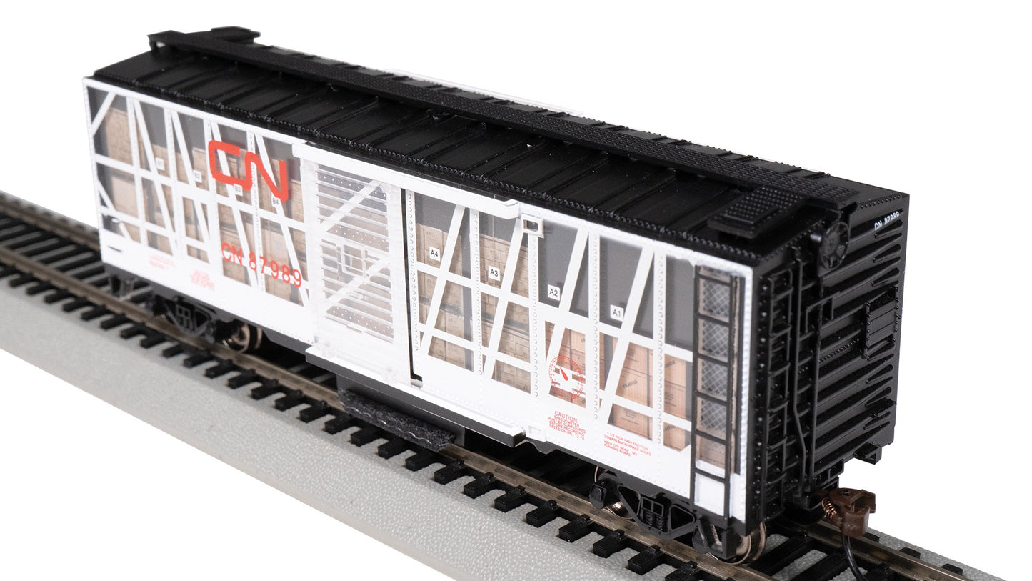 HO Rolling Track Cleaning 40' Boxcar - Canadian National Impact Car Rd #87989