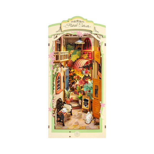 Rolife Floral Corner DIY Book Nook Shelf Insert ROETGB09
