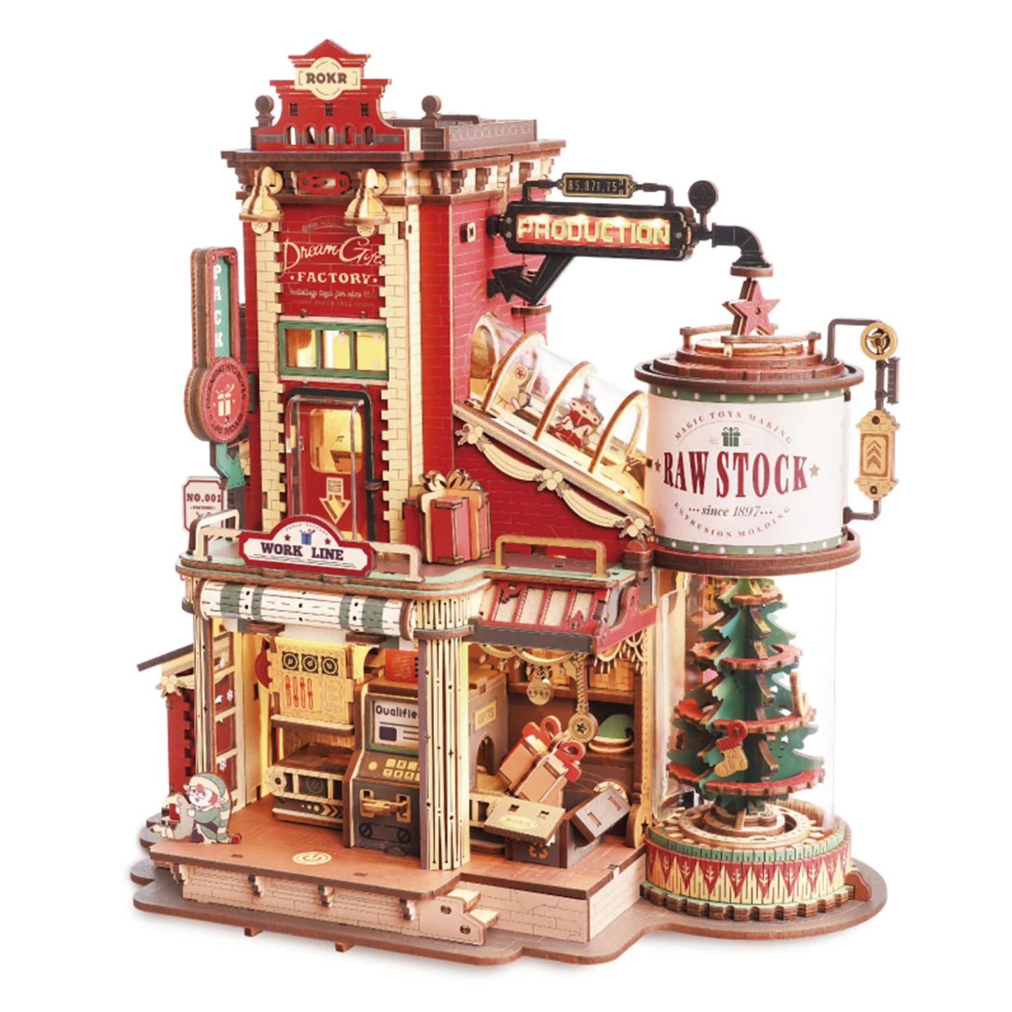 ROKR Dream Gift Factory Wooden Music Box EAB01