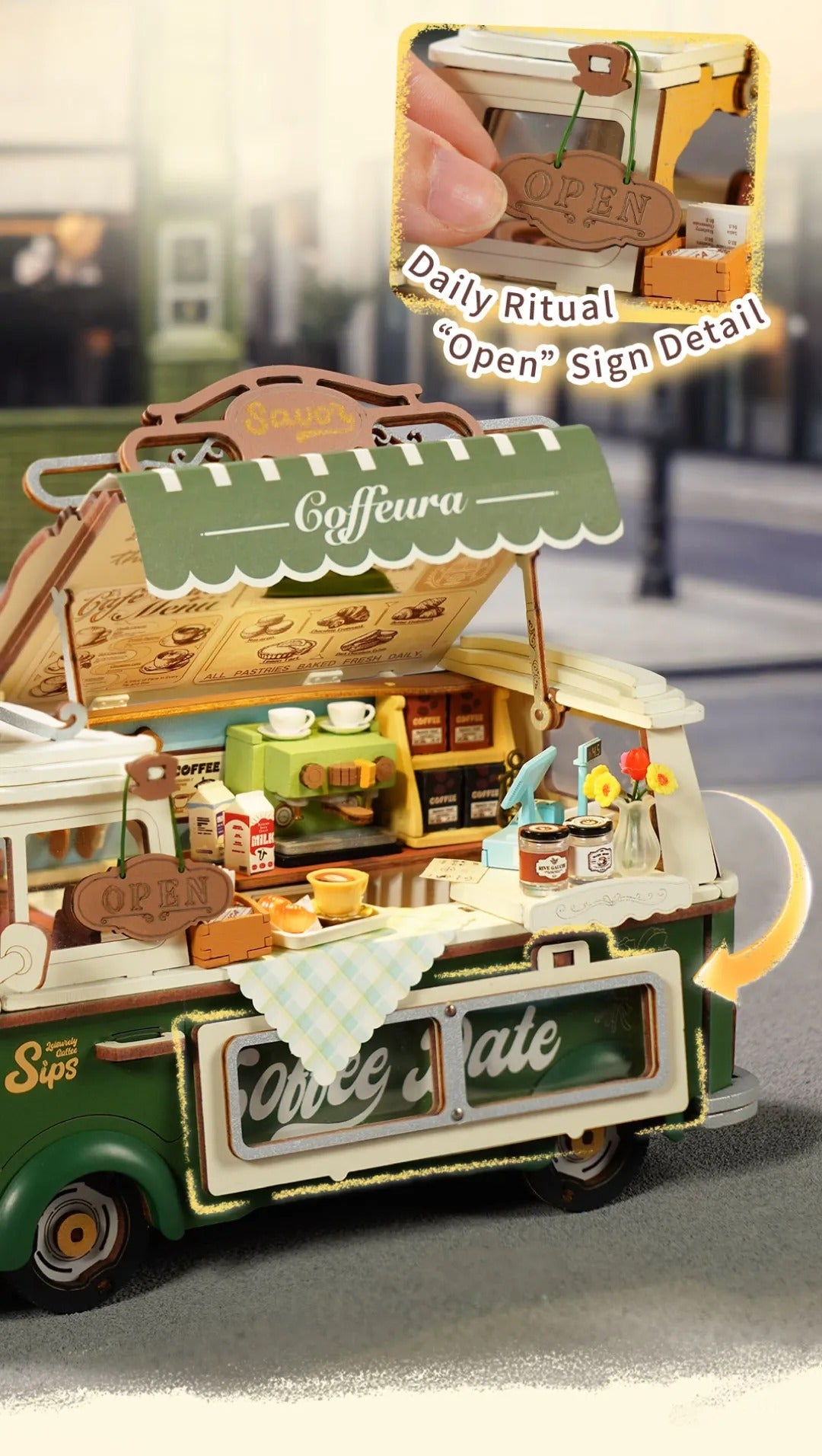 Rolife 3D Wooden Puzzle - Leo's Coffee Truck TGS07