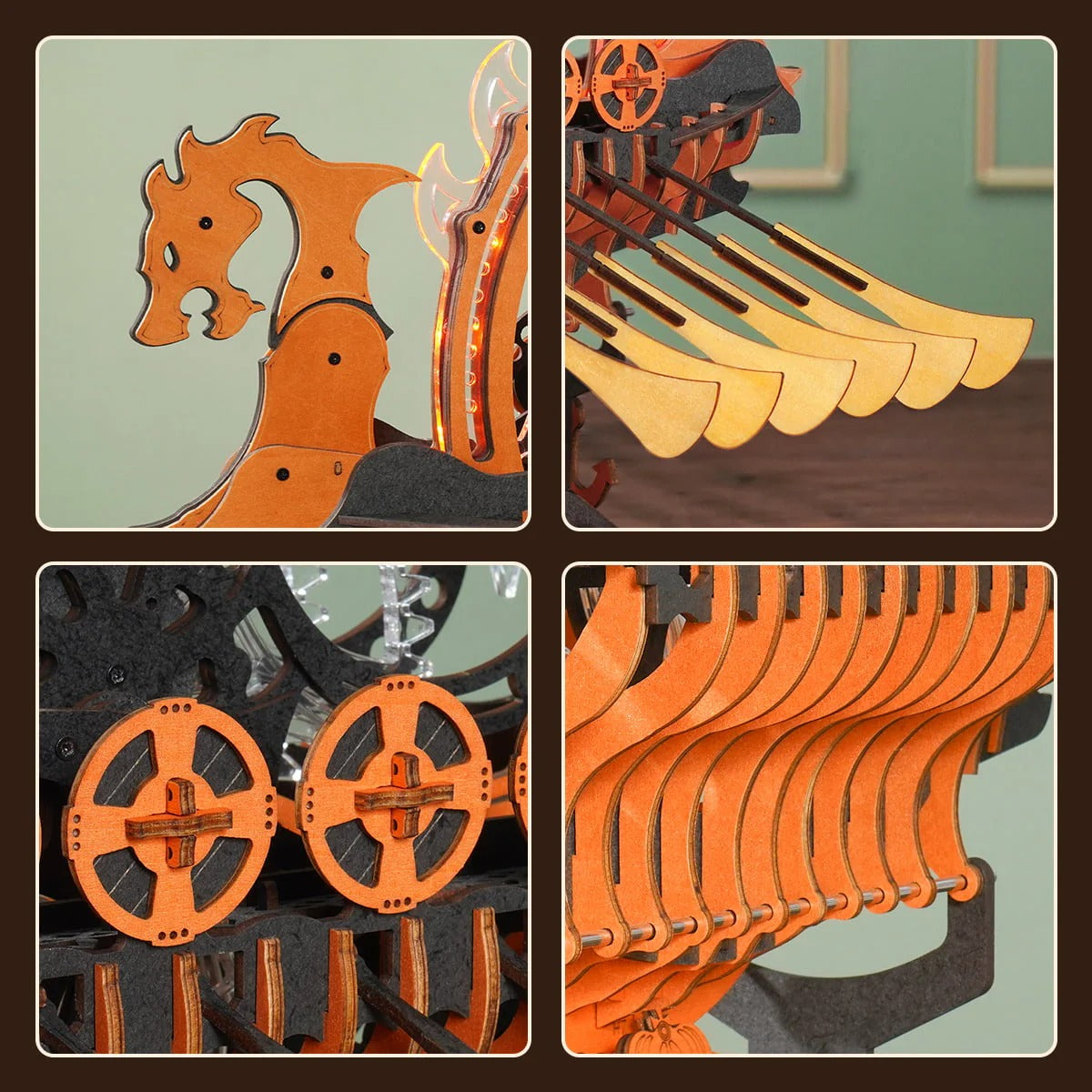 ROKR Dragon-Boat 3D Wooden Puzzle LK802