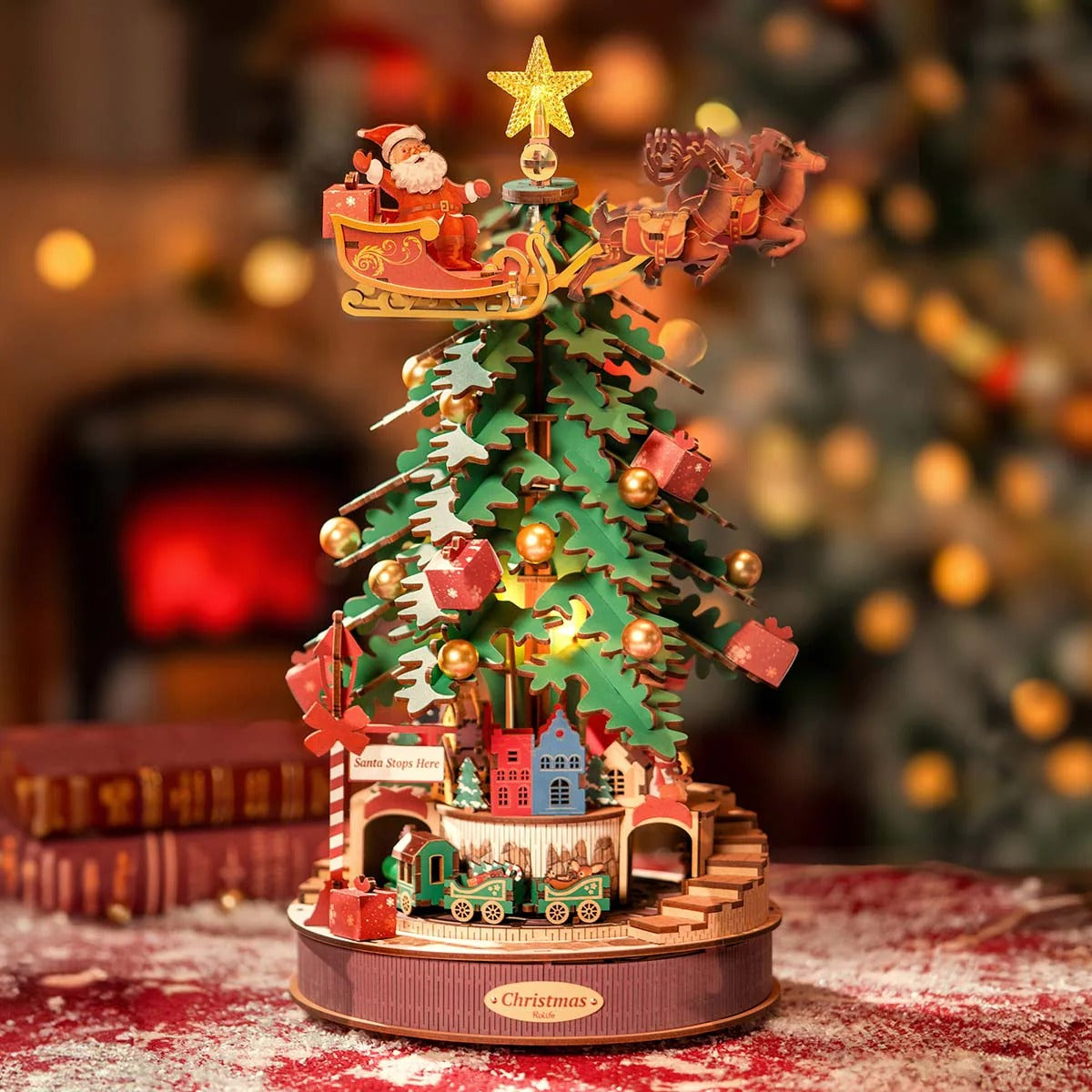 Rolife Christmas Melody Tree Music Dreamer.