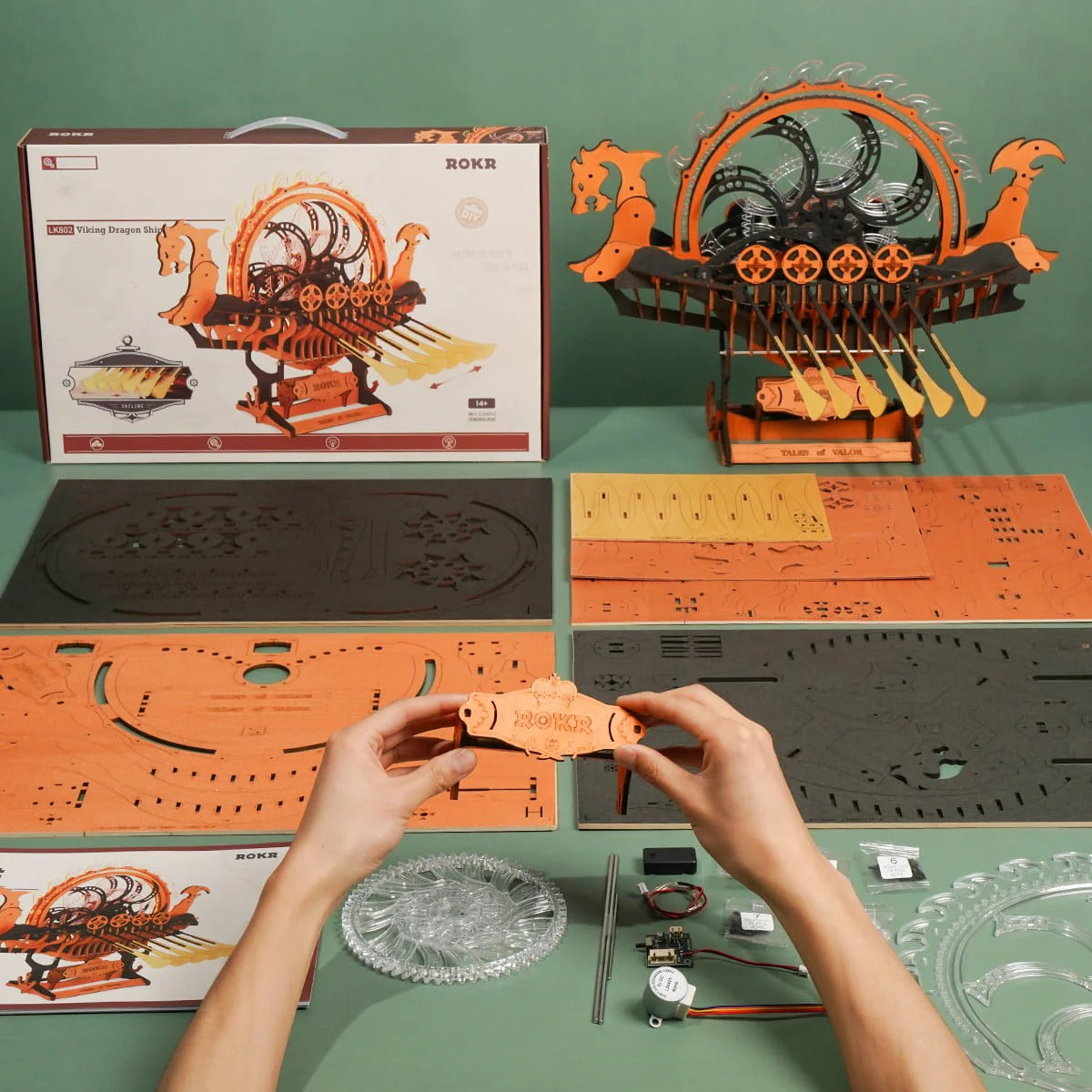 ROKR Dragon-Boat 3D Wooden Puzzle LK802