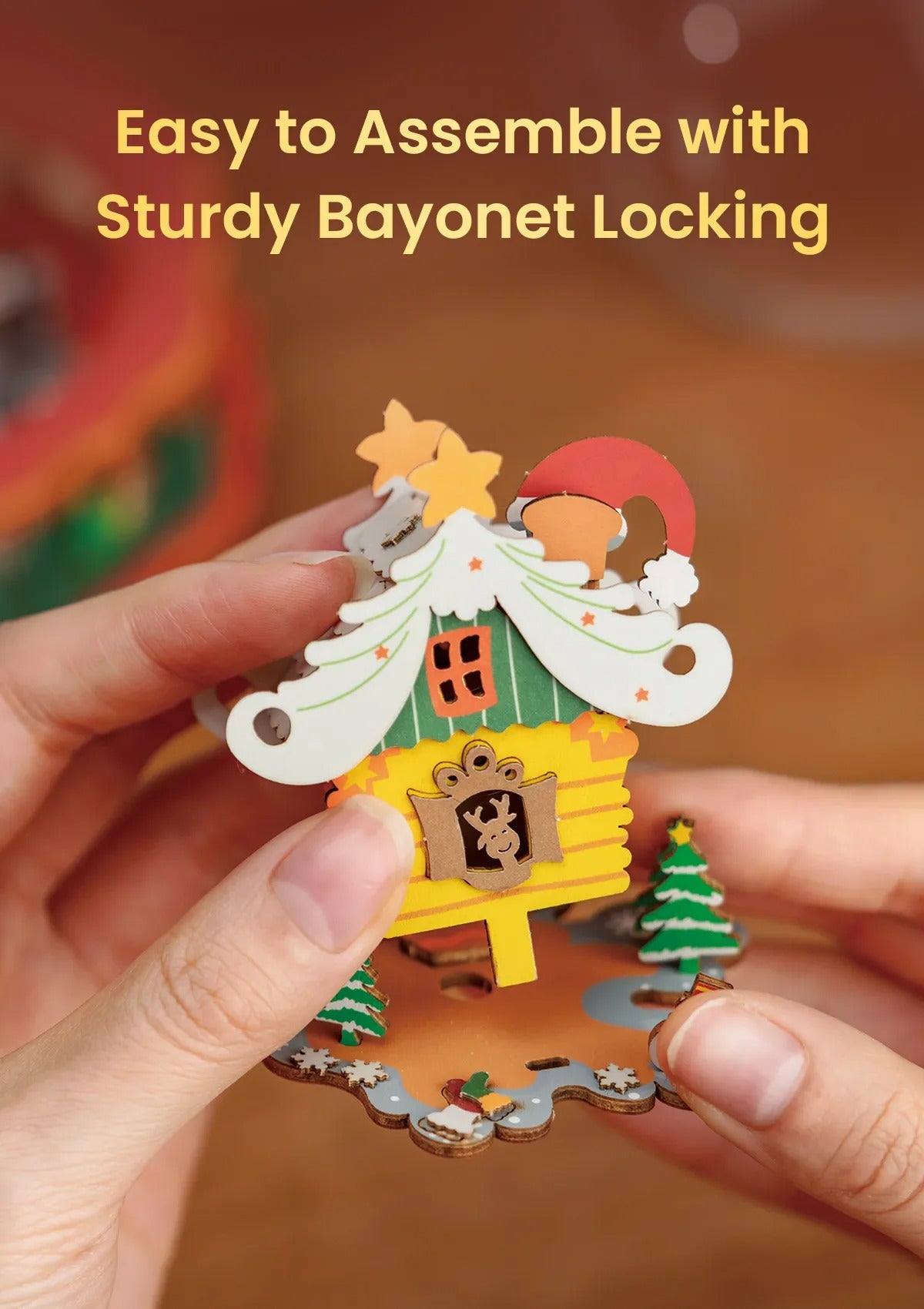 Rolife DIY Music Box - Christmas Town AM46