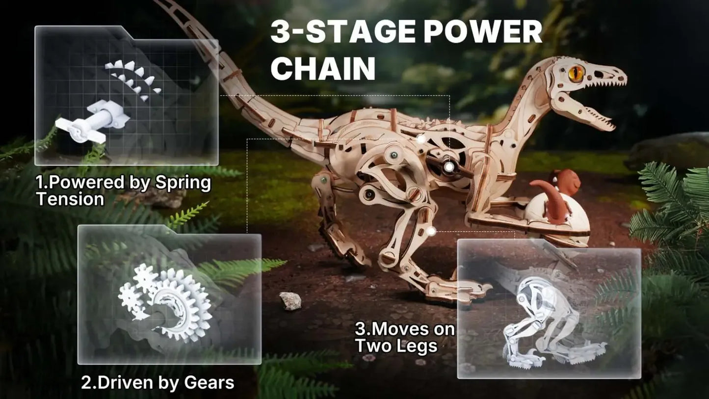 ROKR Velociraptor 3D Wooden Puzzle LD01