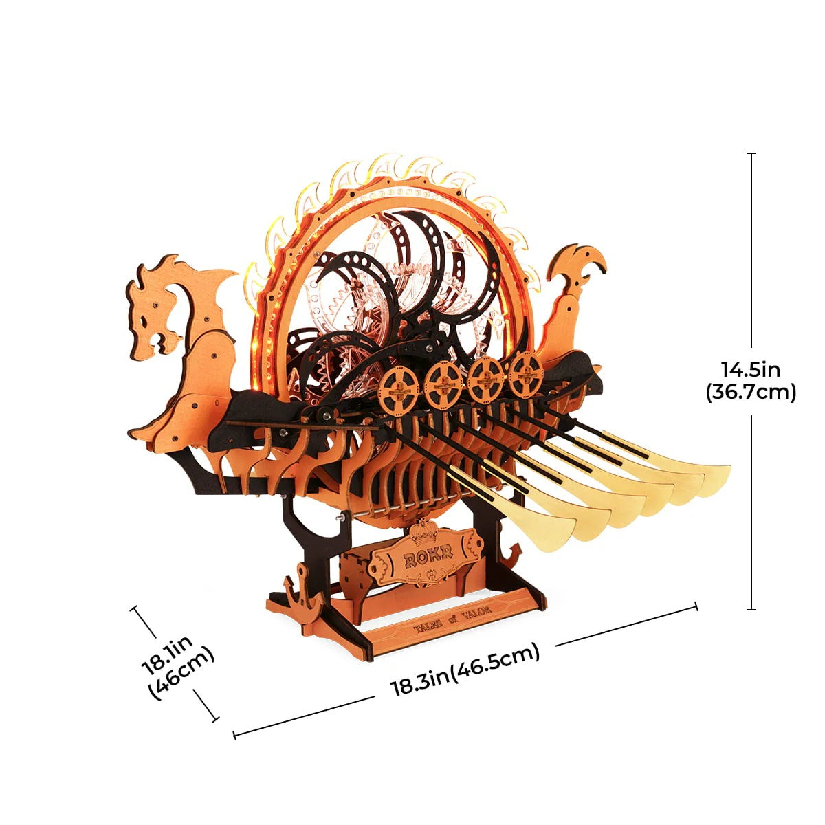ROKR Dragon-Boat 3D Wooden Puzzle LK802