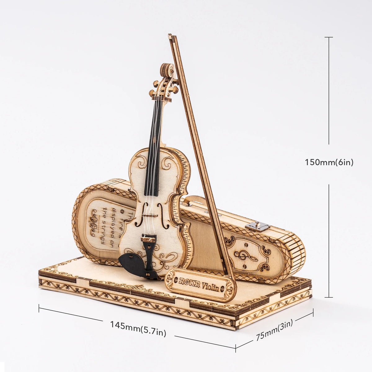 ROKR Violin Capriccio Model 3D Wooden Puzzle