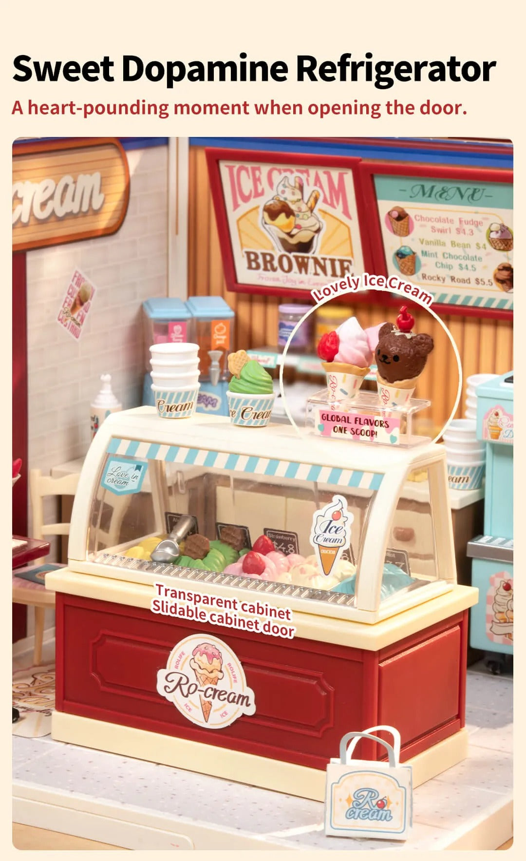 Rolife Super Creator Miniature House- Flavorful Ice Cream DW018B