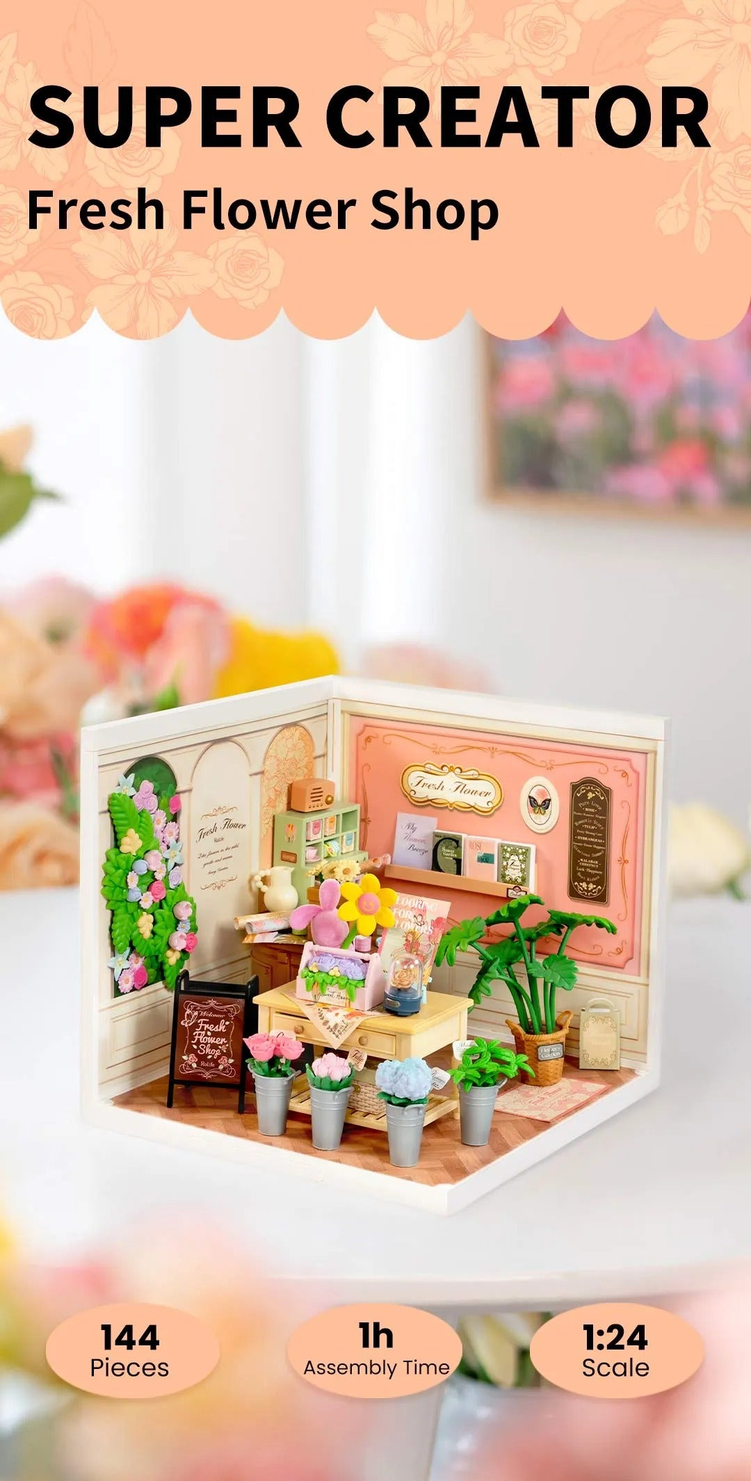 Rolife Super Creator Miniature House - Fresh Flower Shop DW017B