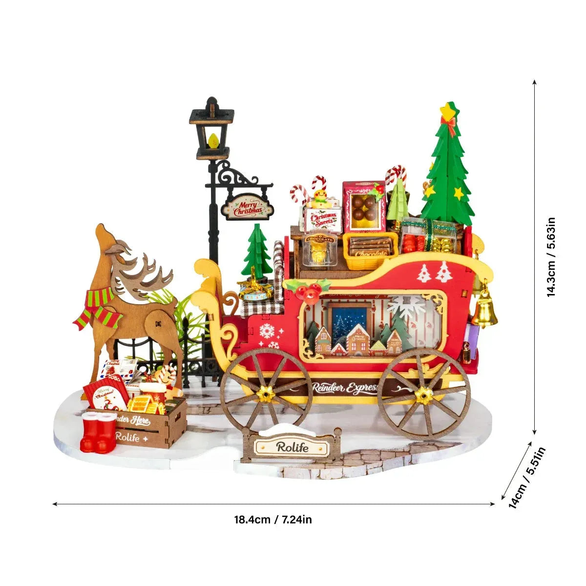 Rolife Reindeer Express 3D Wooden Puzzle